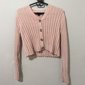 Button pink sweater